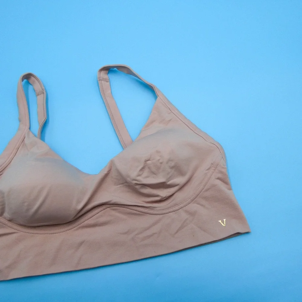 Victoria's Secret Bralette Womens‎ Extra Large Lounge Wireless Nude Polyamide XL